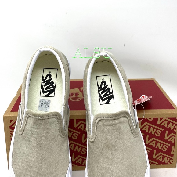 VANS Classic Slip On T Velvet Grey Women’s Sneaker - Picture 5 of 10